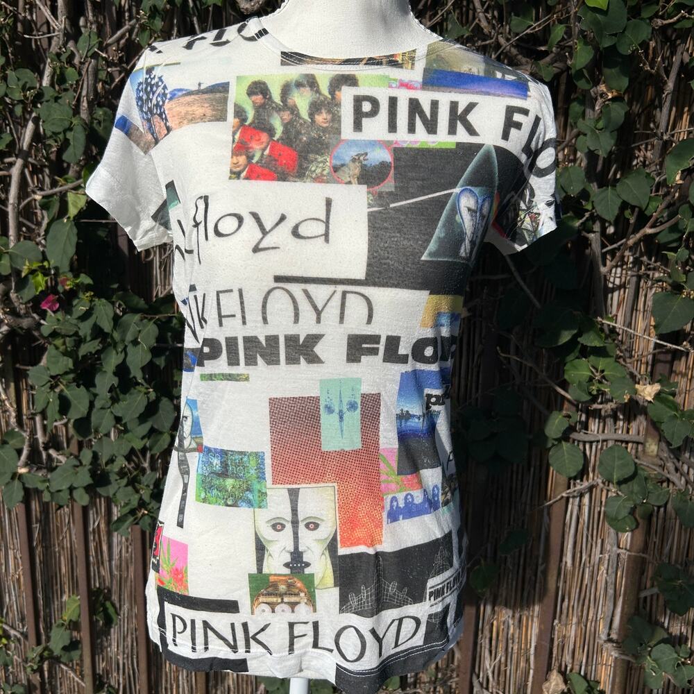 VTG Y2K Forever 21 Pink Floyd Graphic All-over Print T-Shirt M White